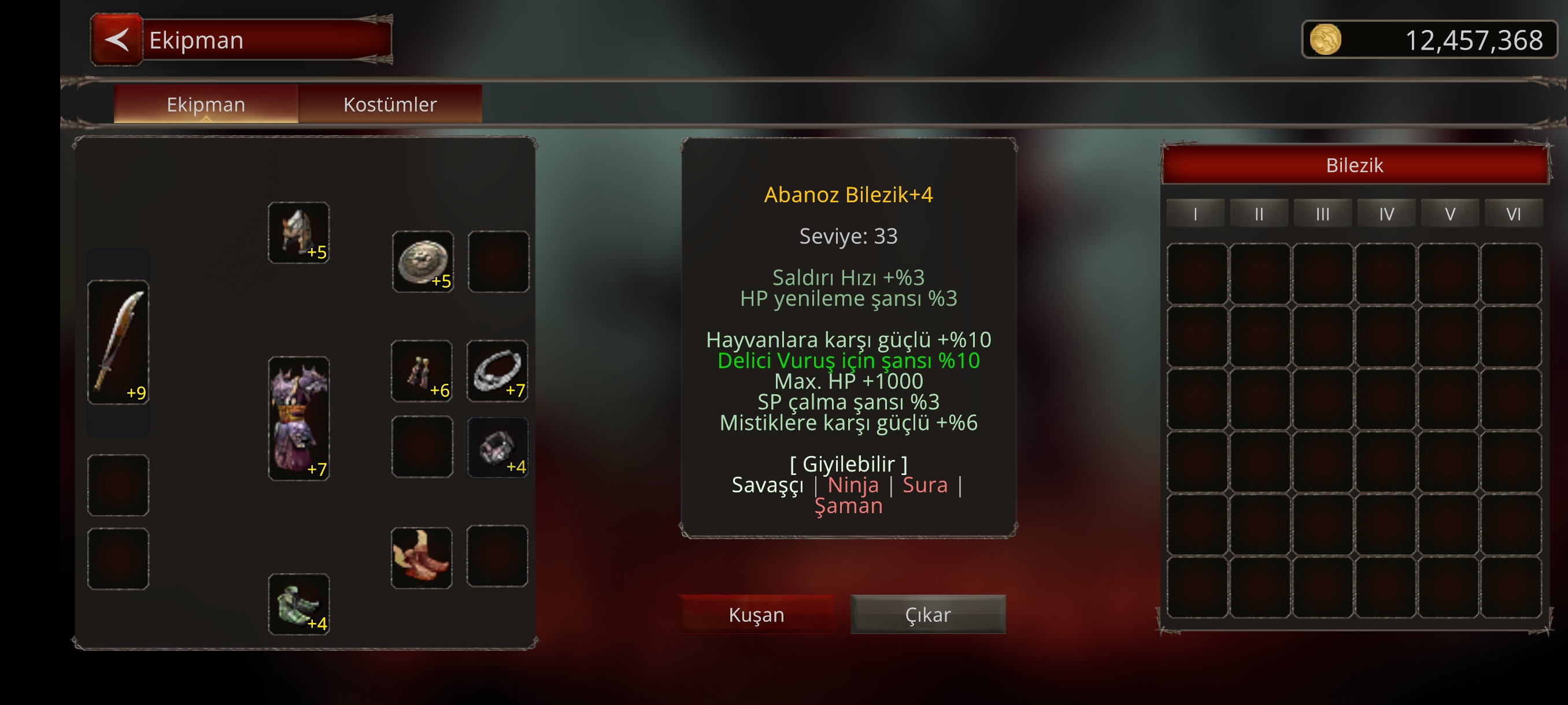 52 lvl savaşçı 