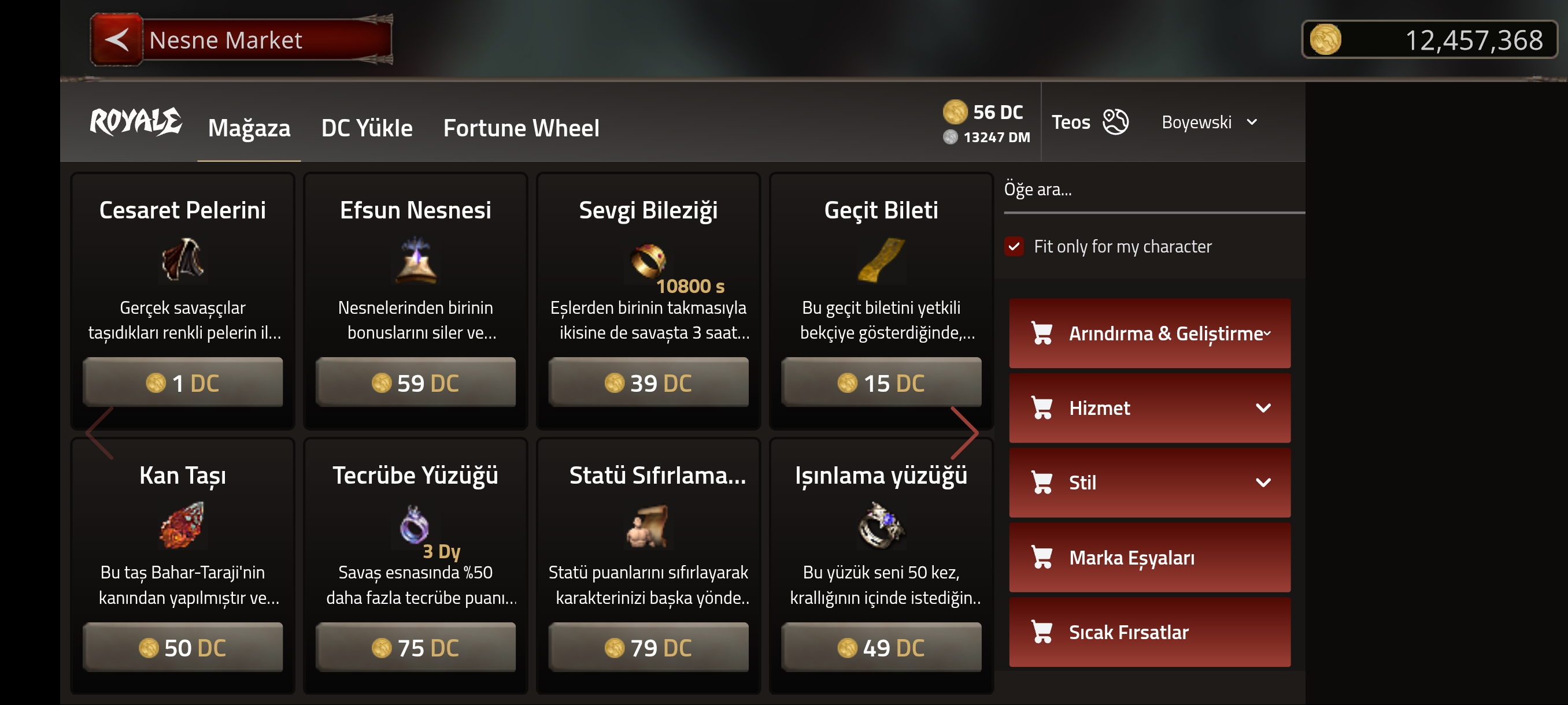 52 lvl savaşçı 