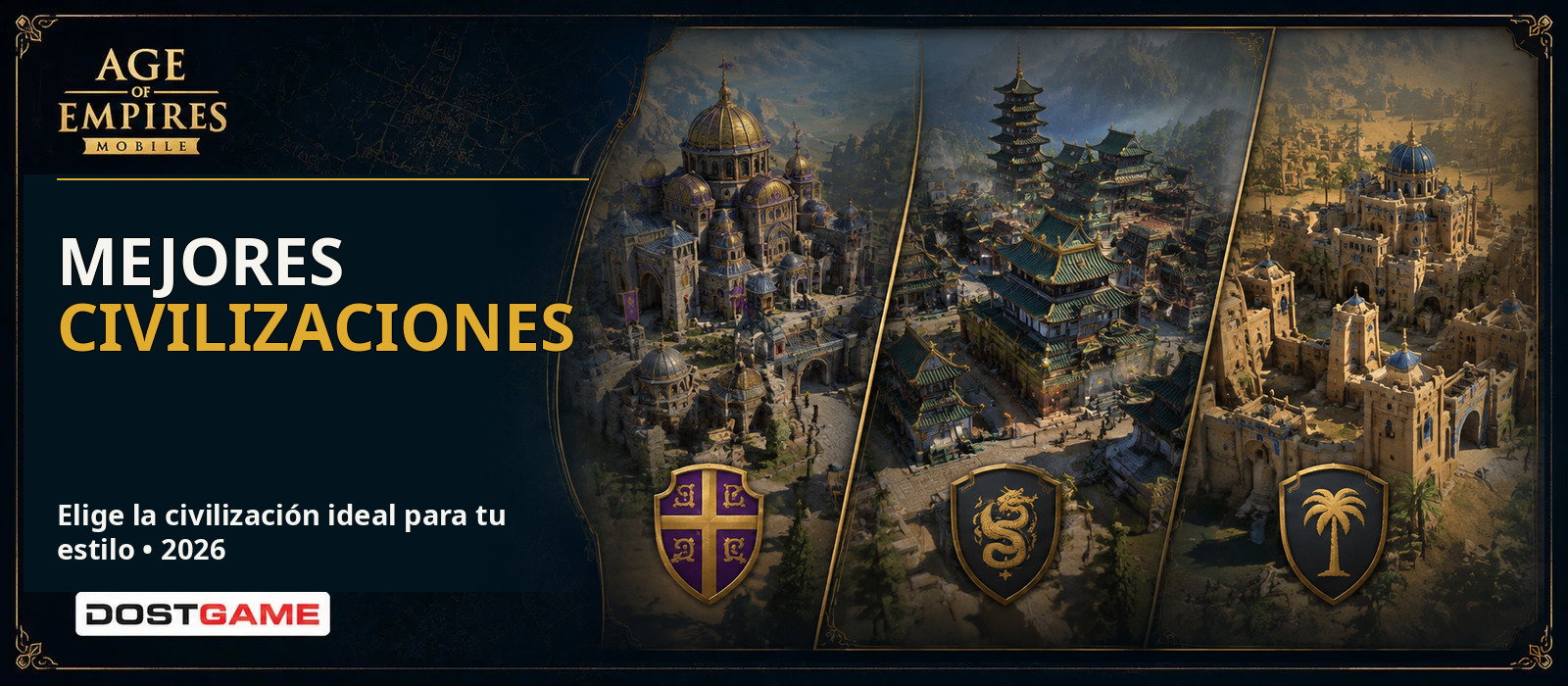 Mejores civilizaciones de Age of Empires Mobile 2026
