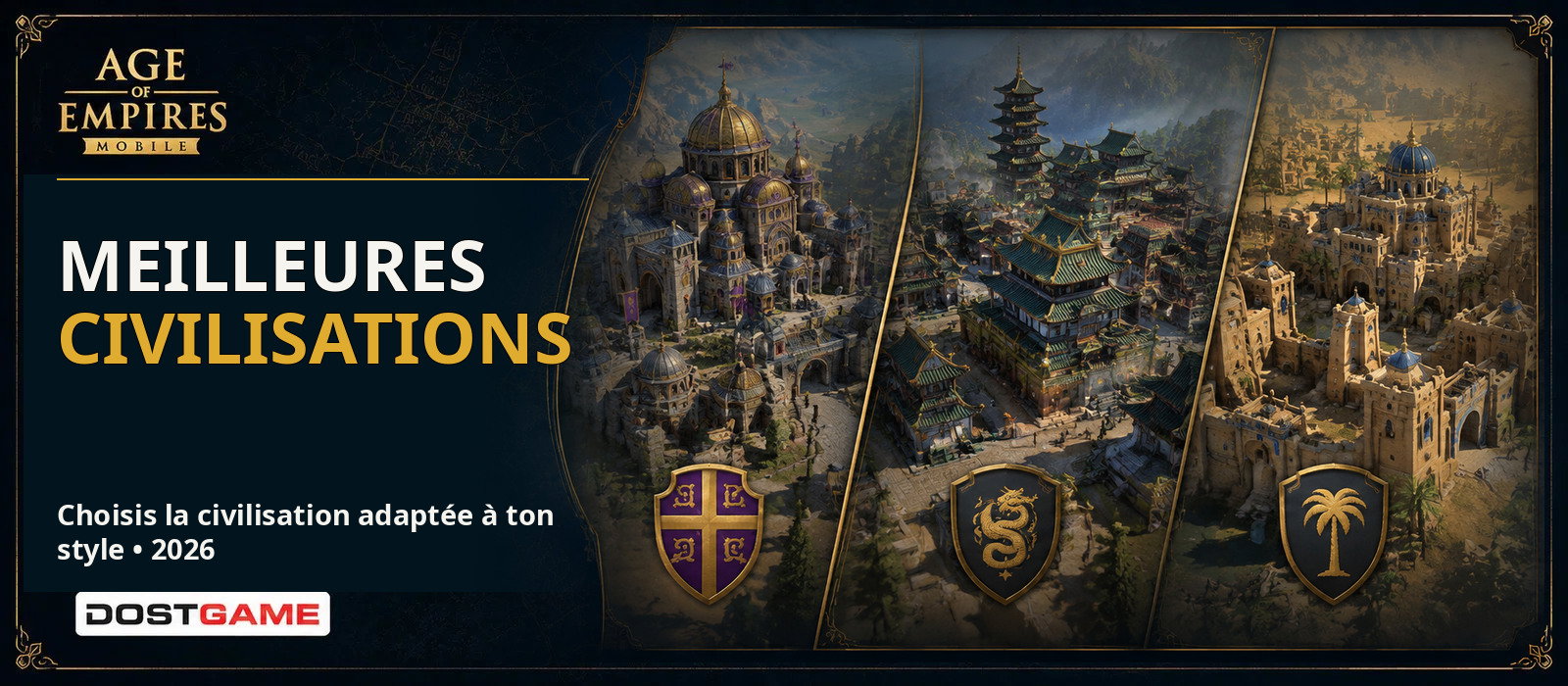 Meilleures civilisations d’Age of Empires Mobile 2026