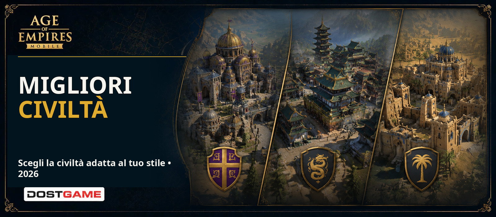 Migliori civiltà di Age of Empires Mobile 2026