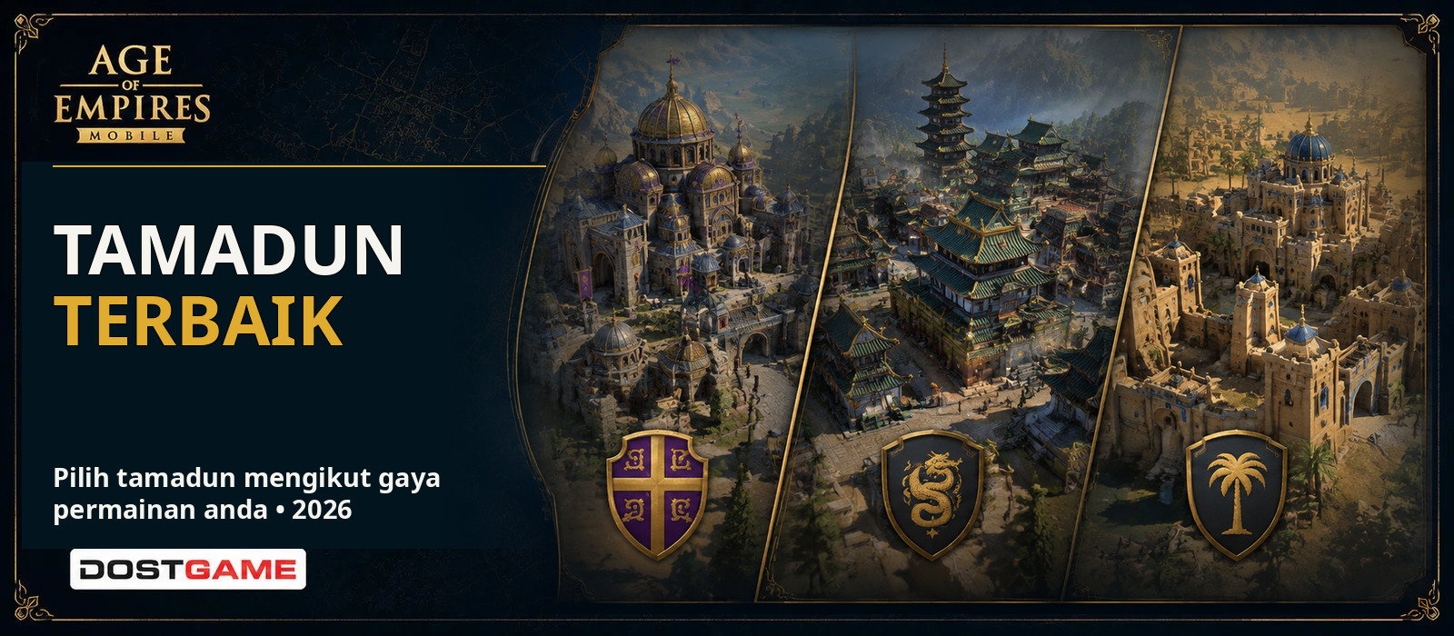 Tamadun Terbaik dalam Age of Empires Mobile 2026