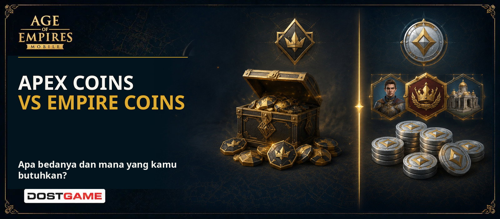 Perbedaan Fungsi Apex Coins dan Empire Coins di AoE Mobile