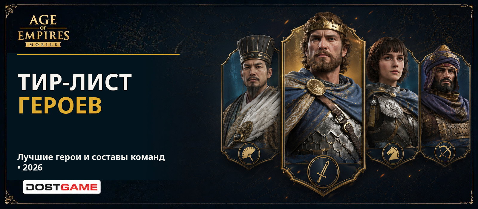 Тир-лист героев и составы Age of Empires Mobile 2026