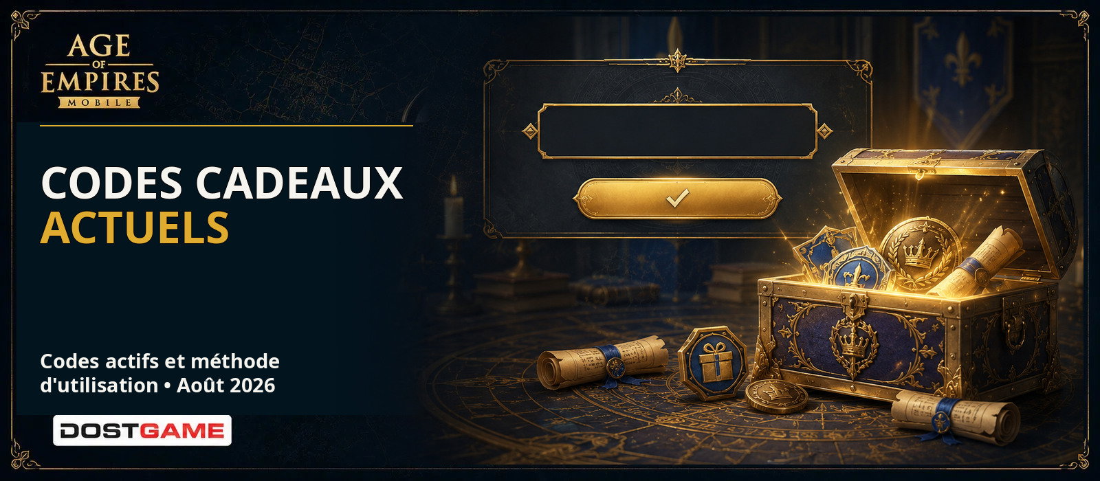 Codes Age of Empires Mobile – août 2026