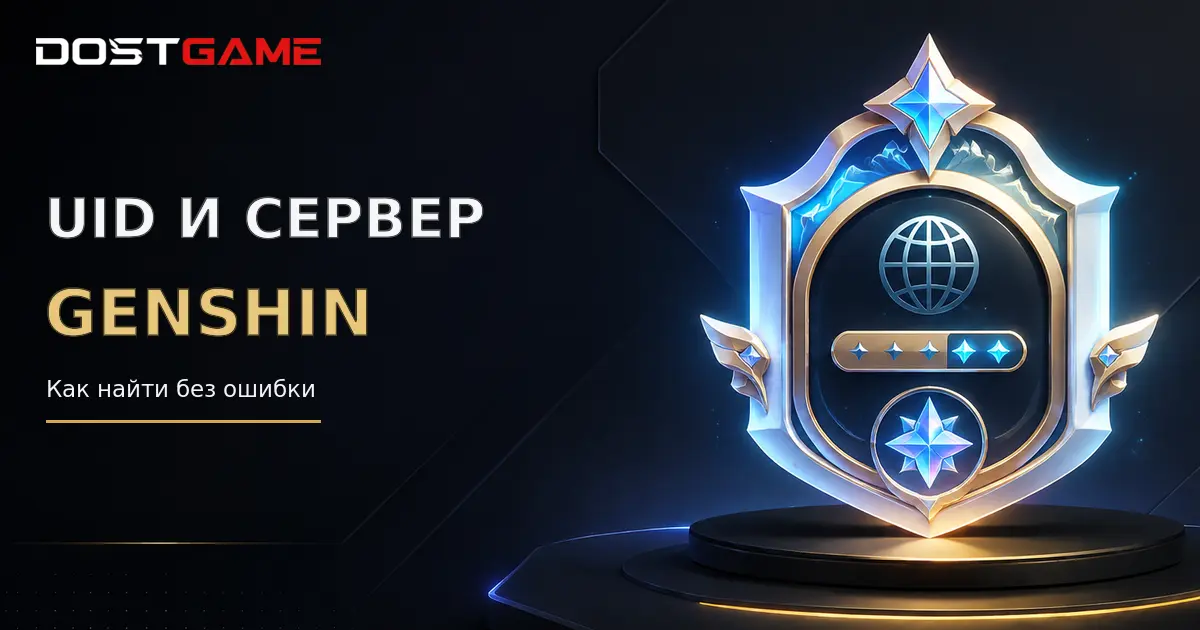 Как найти UID и сервер Genshin Impact