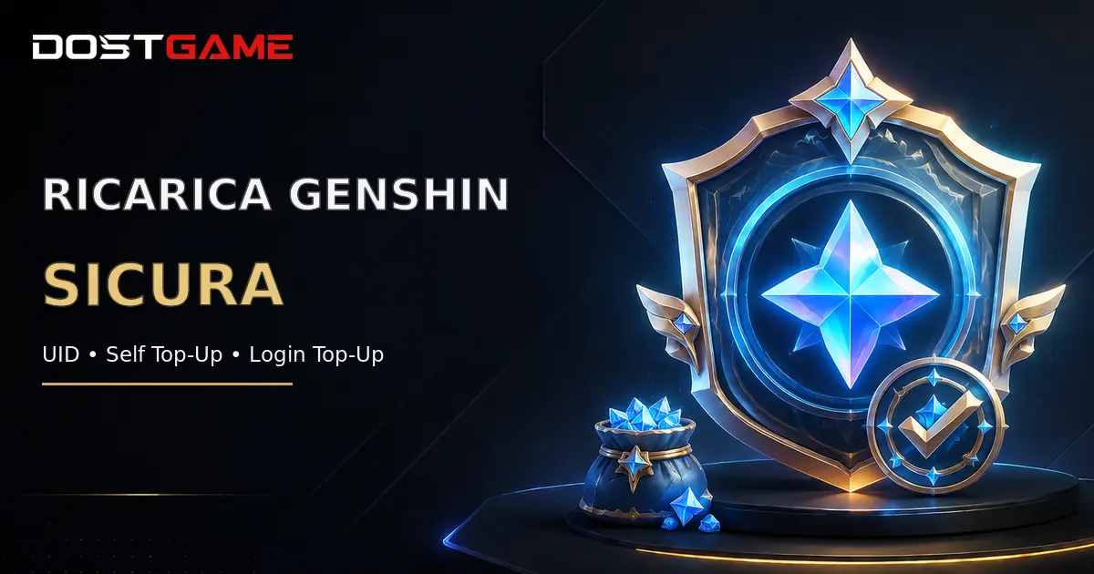 Top-up Genshin Impact sicuro: UID, Self e Login Top-Up