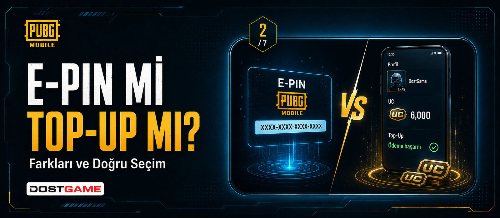 PUBG UC E-Pin atau Top Up Global?